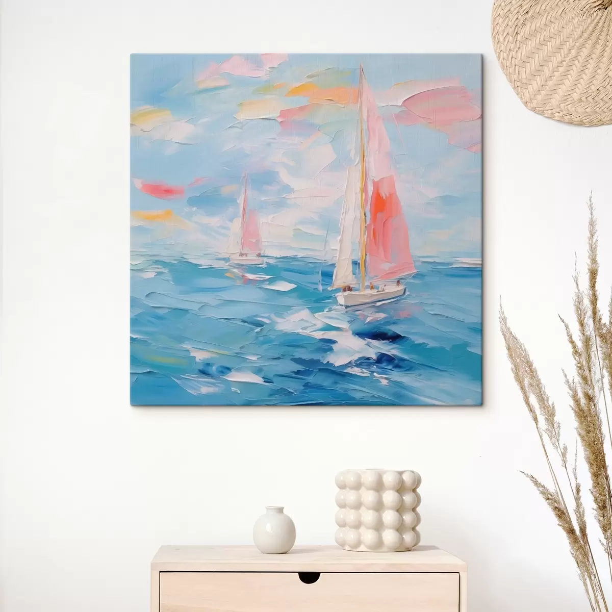 Pilt Purjekad merel imitatsioonimaal s44780