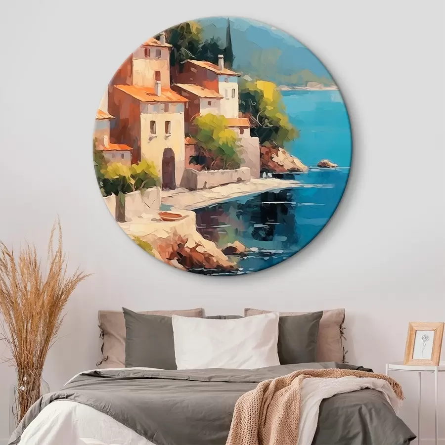 Pilt Majad lahe ääres Maali jäljendamine r44773