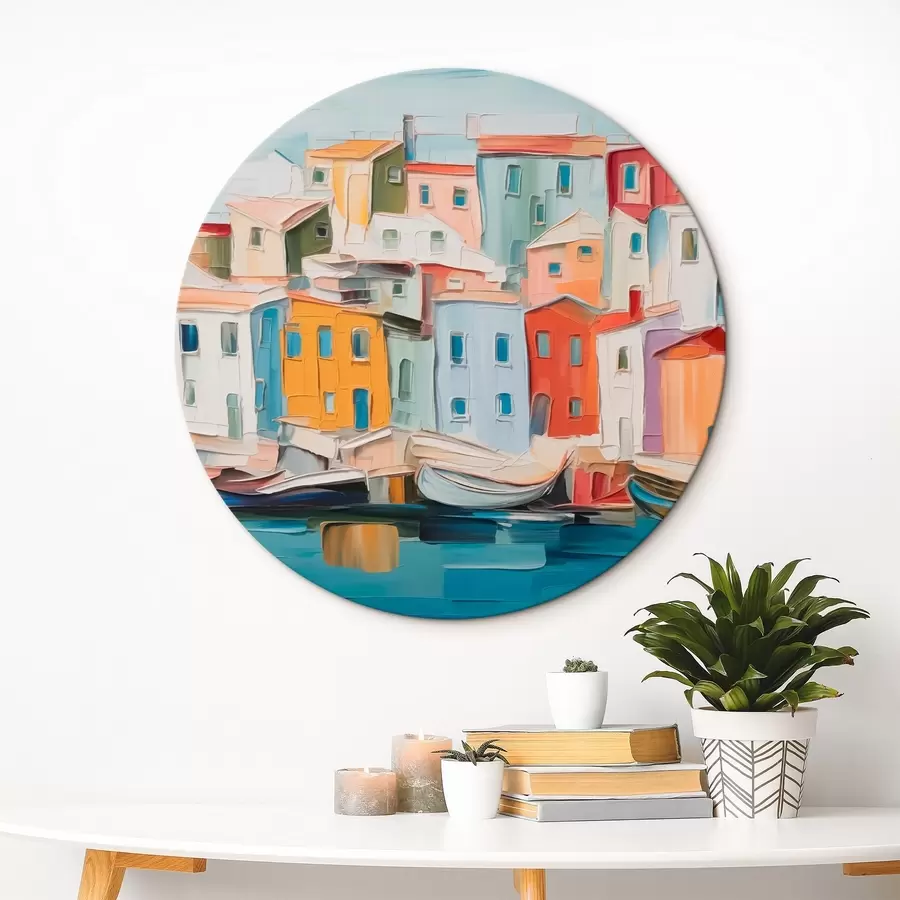 Pilt Abstraktsed linnamajad r44783