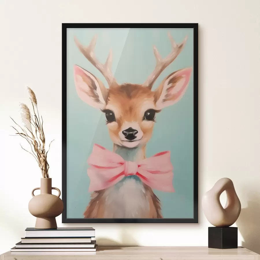 Fototapeedid Roosa vibuga hirv f44802