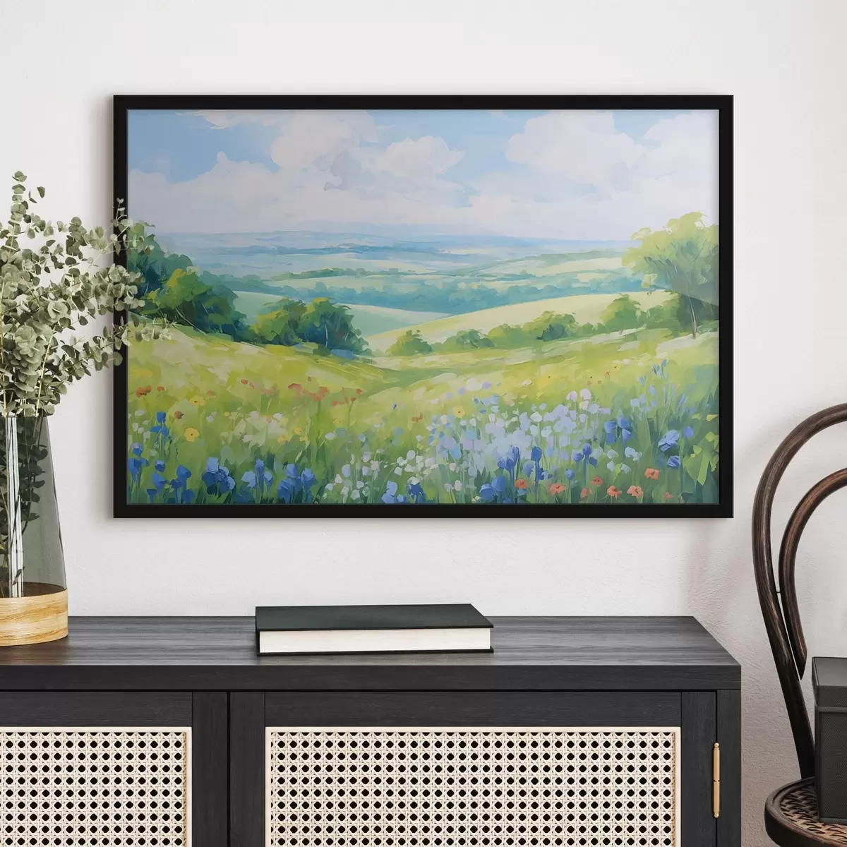 Plakat Lilleline mägi suvise vaatega f44813