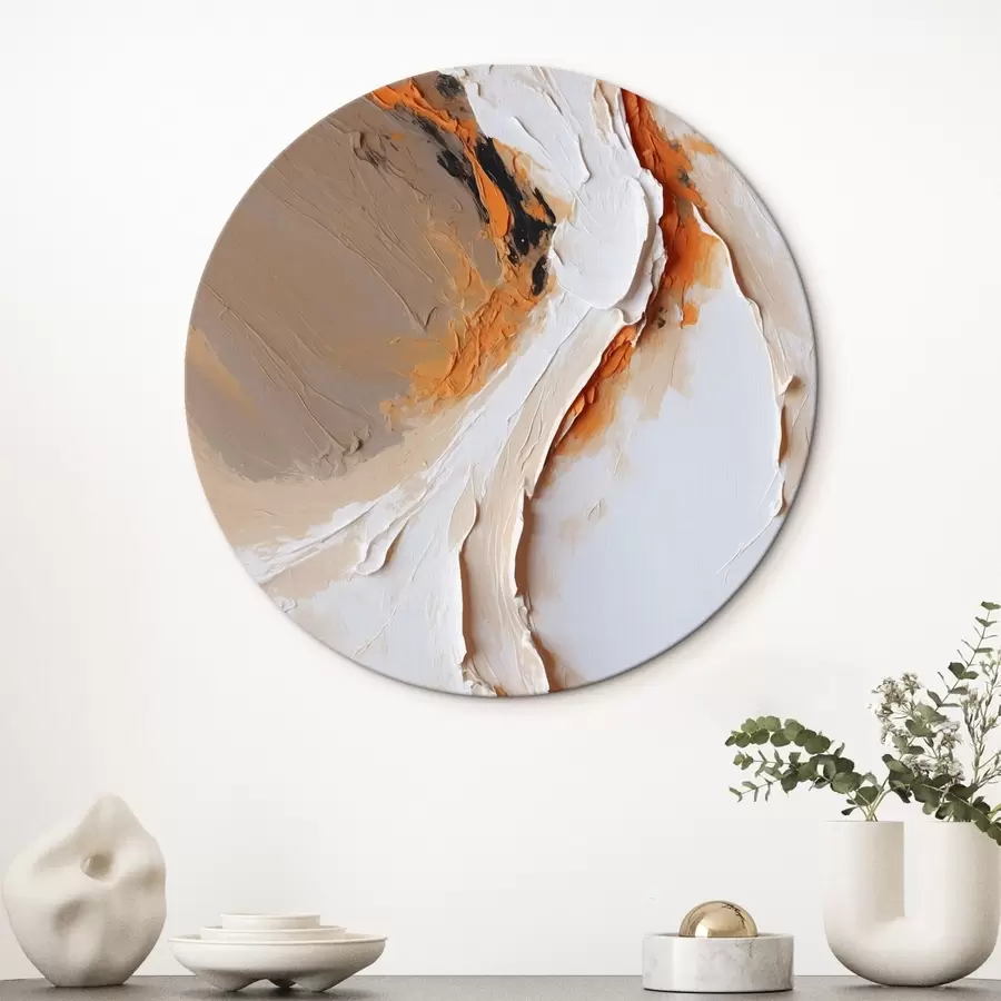 Pilt Pehme pastellvärv oranži aktsendi ja sujuvate kriipsudega r44874