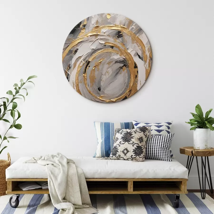 Pilt Abstraktne tekstuur ringide ja pastellidega r44876