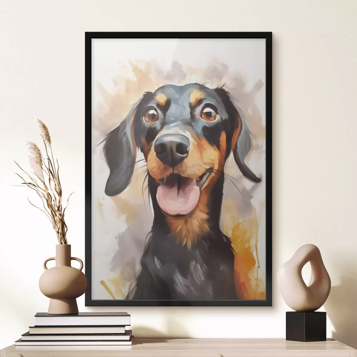 Plakat Dachshundi imitatsioonimaal f44818