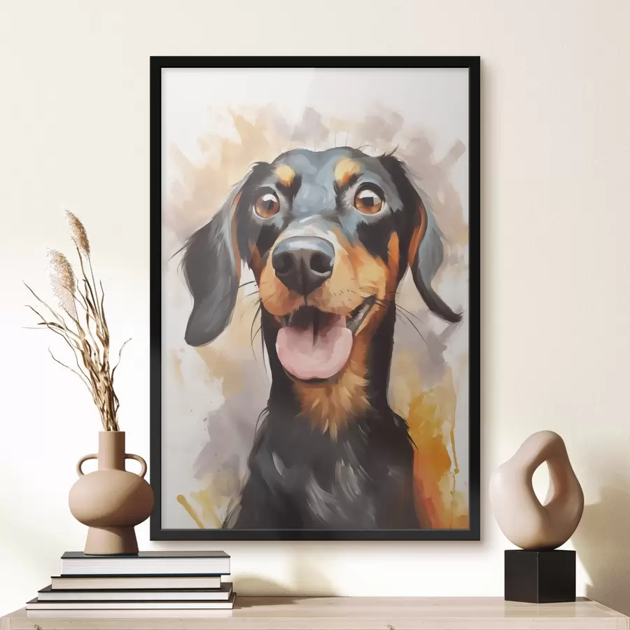 Fototapeedid Dachshundi imitatsioonimaal f44818