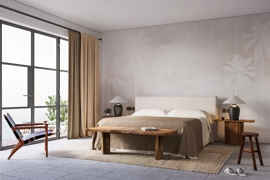 Fototapeedid Palmipuudega udu w04180v2