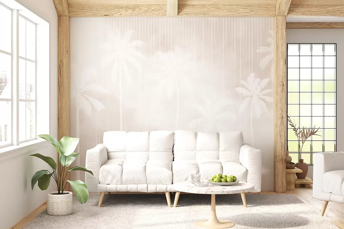 Fototapeedid Palmipuudega udu w04180v2