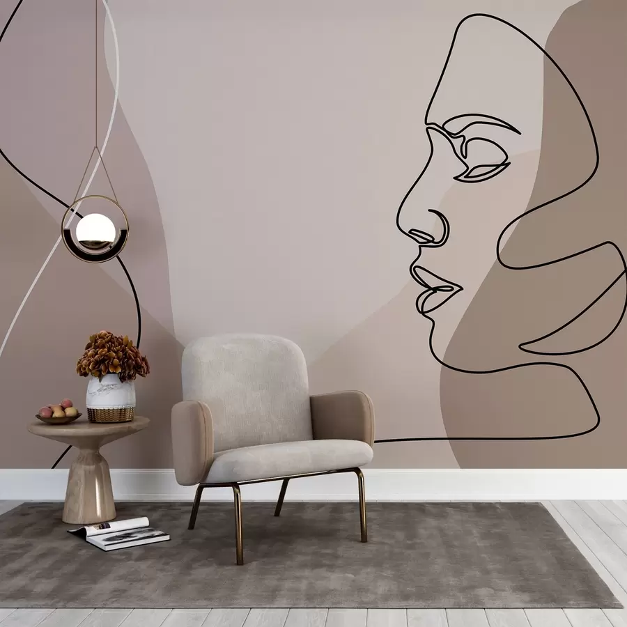 Fototapeedid Abstraktne nägu w09231