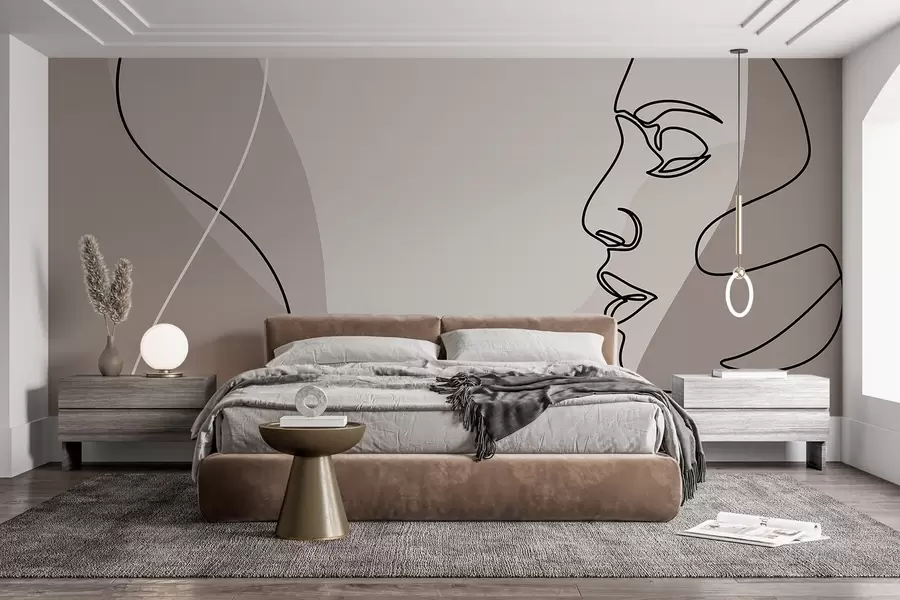 Fototapeedid Abstraktne nägu w09231v3