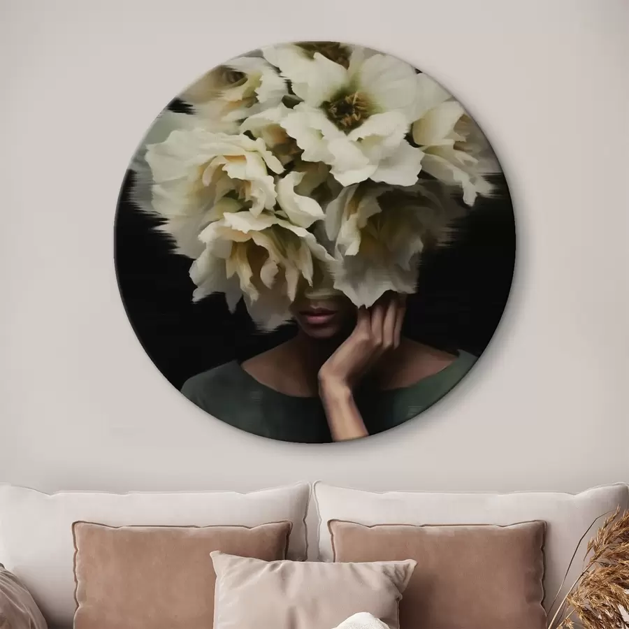 Pilt Naine lilledega r44911