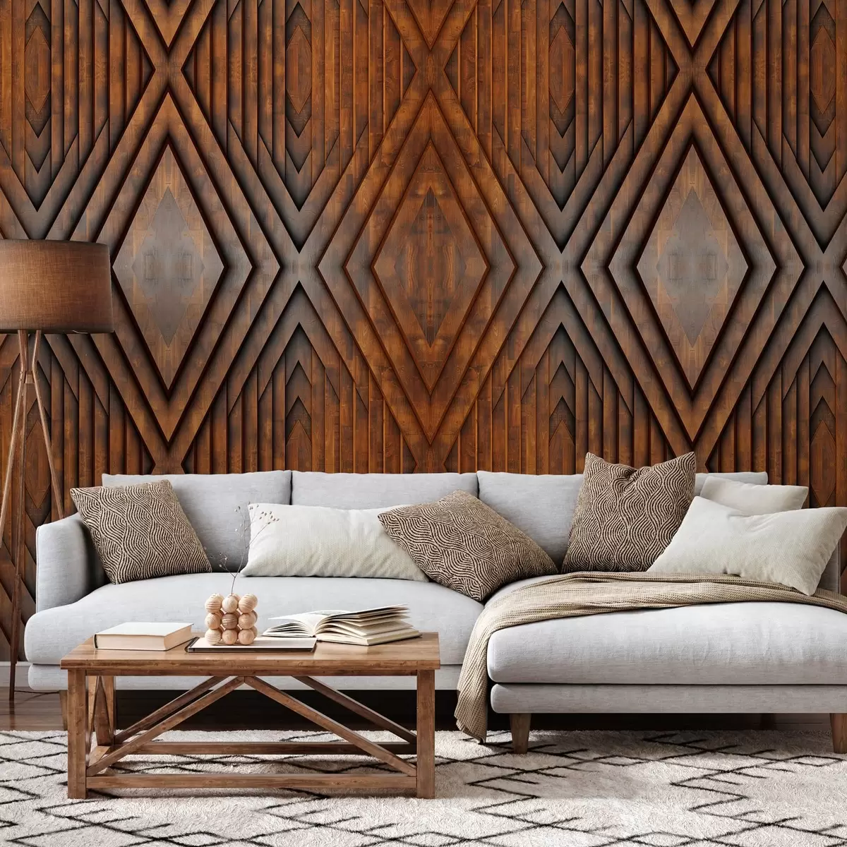 Fototapeedid puitpaneelide imitatsioon w04168v1