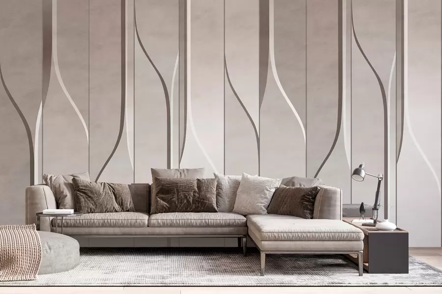 Fototapeedid beeži toonides seinapaneelide imitatsioon w04169