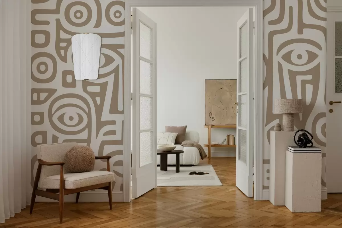 Fototapeedid Stiliseeritud näo detailid w04186v2