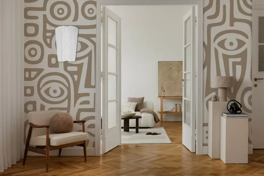 Fototapeedid Stiliseeritud näo detailid w04186v2