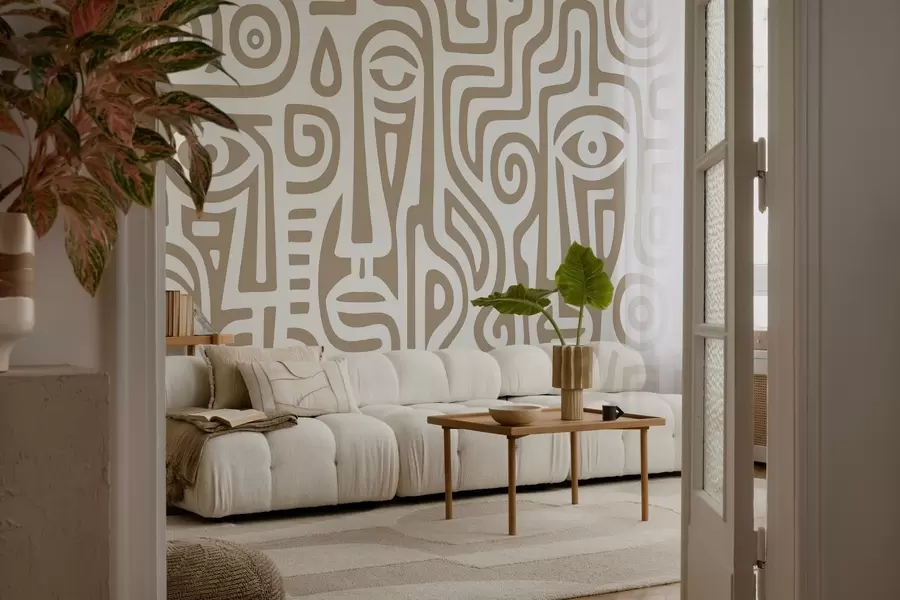 Fototapeedid Stiliseeritud näo detailid w04186v2