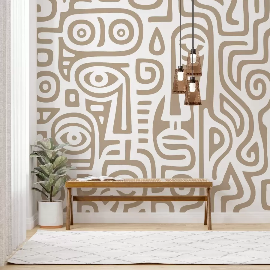 Fototapeedid Stiliseeritud näo detailid w04186v2