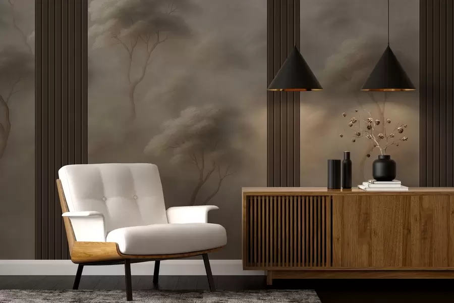 Fototapeedid Mets kohtub paneelikunstiga w04187