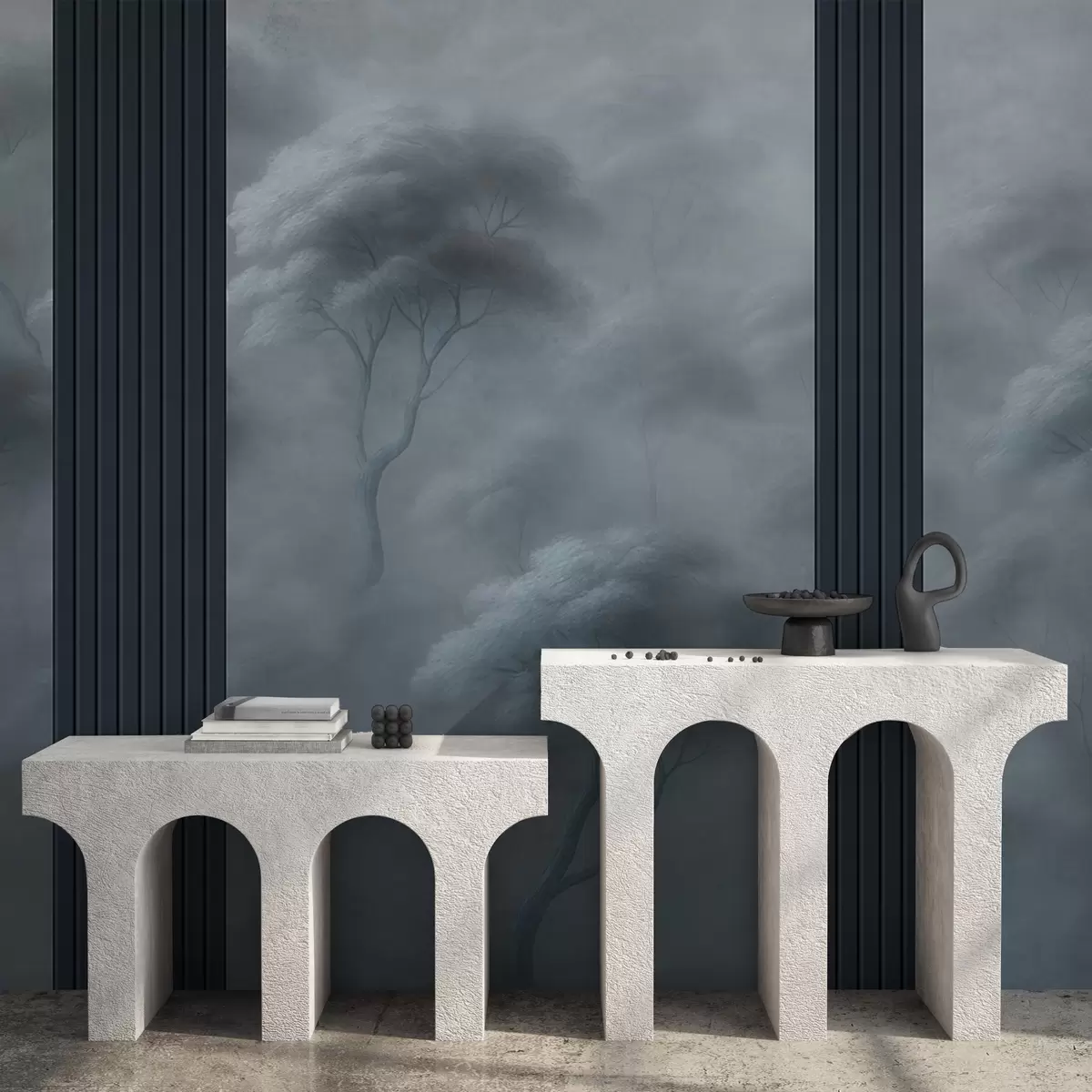 Fototapeedid Mets kohtub paneelikunstiga w04187v2