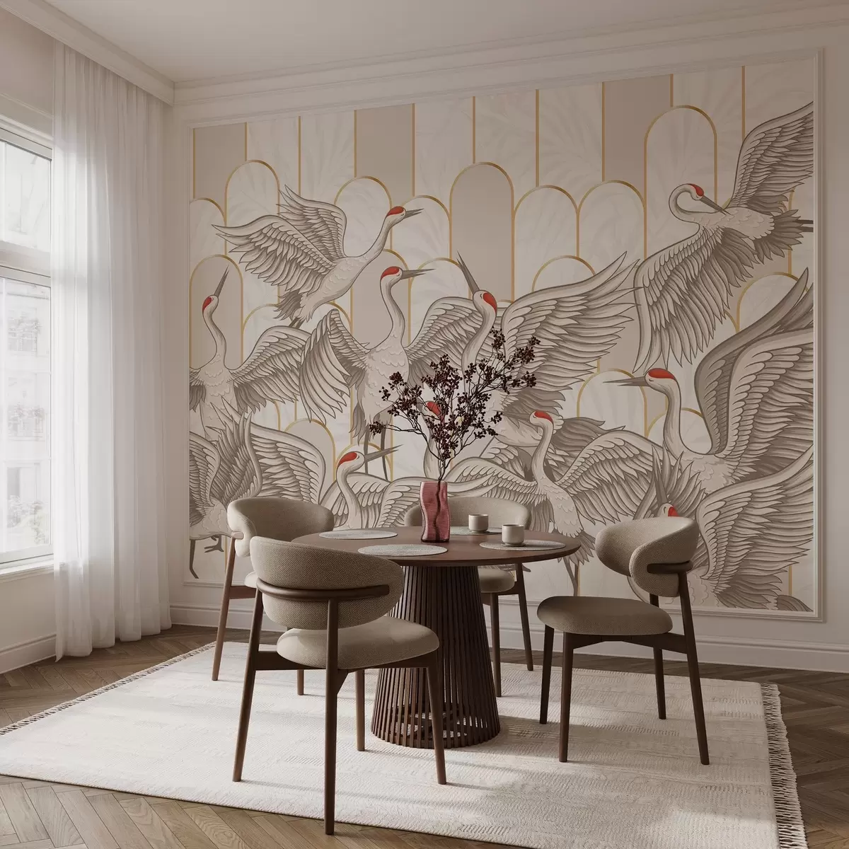 Fototapeedid Linnud & Vintage Arches w04193