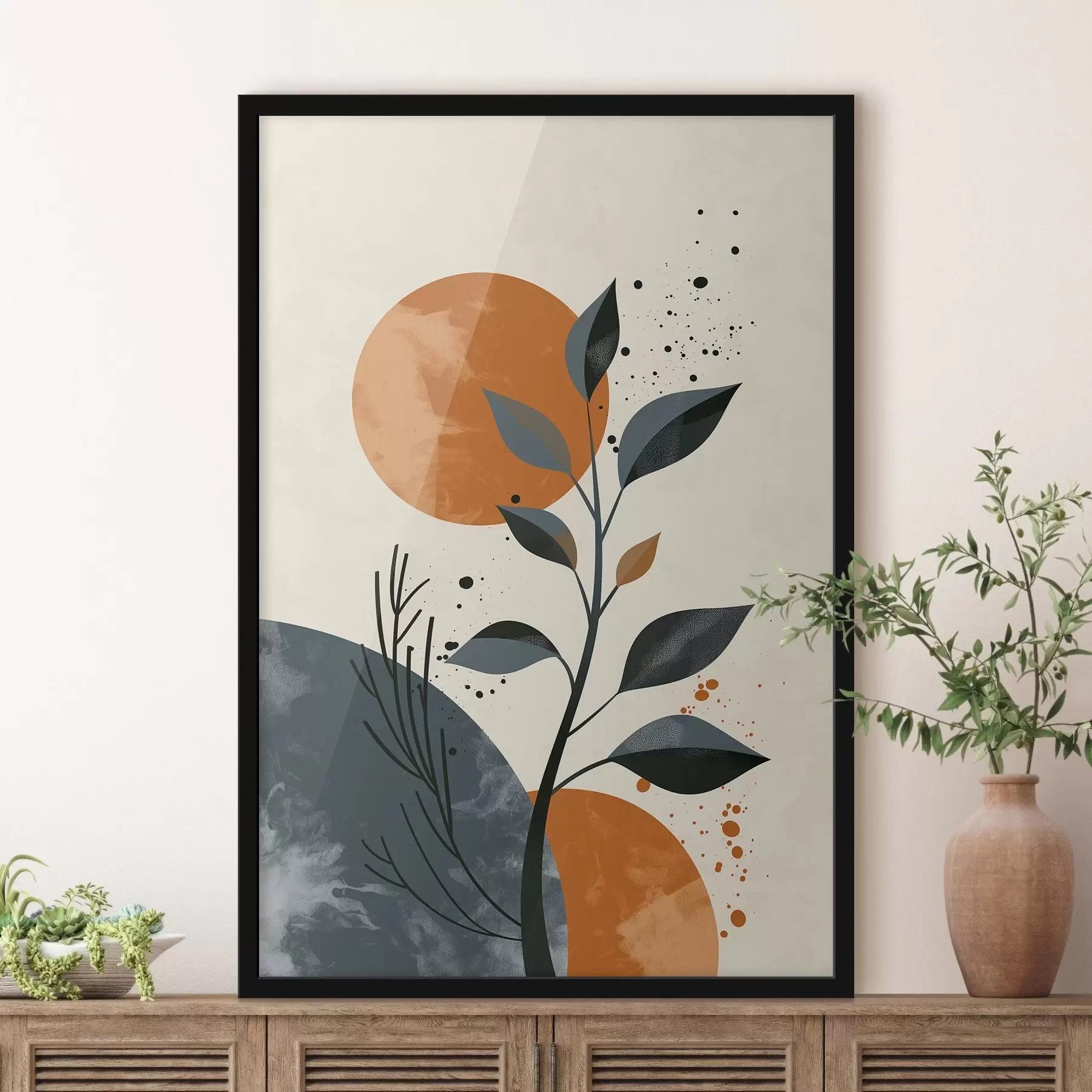 Fototapeedid Päike ja lehed f44959