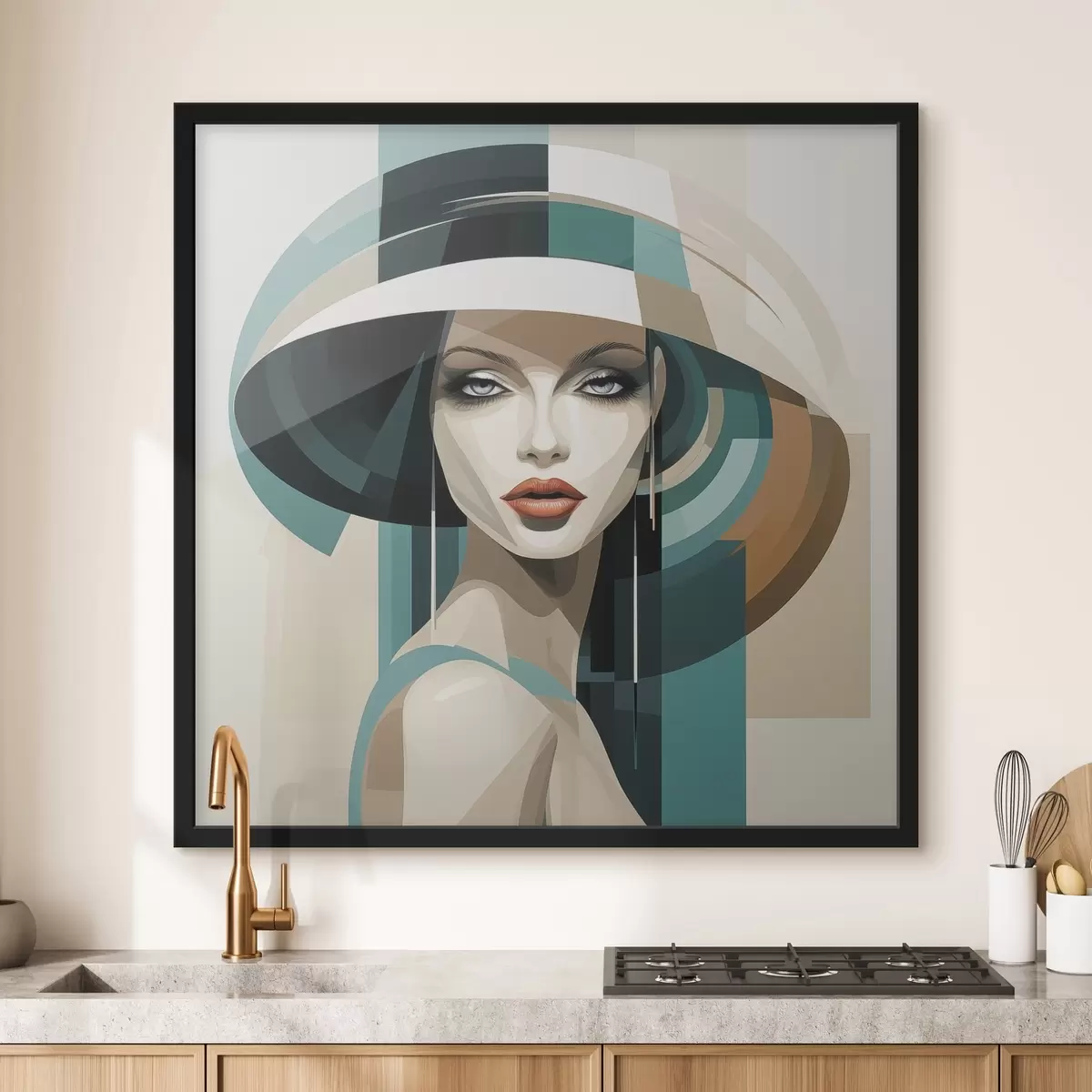 Plakat Tüdruk mütsiga f44972