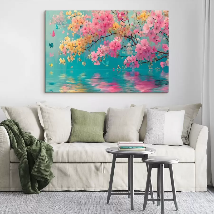 Pilt Lilleõie üle vee akvarellistiilis s44844