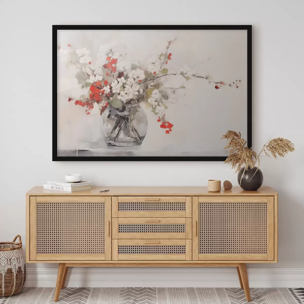 Plakat Õrn lillekompositsioon akvarellistiilis f44948