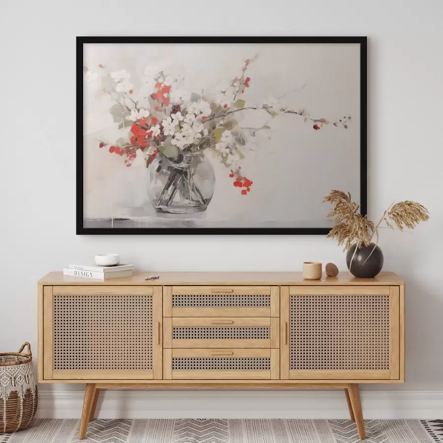 Fototapeedid Õrn lillekompositsioon akvarellistiilis f44948