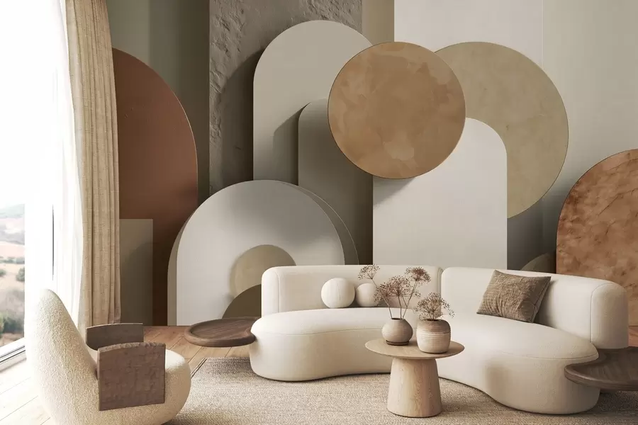 Fototapeedid geomeetria koos mahusimulatsiooniga w04208