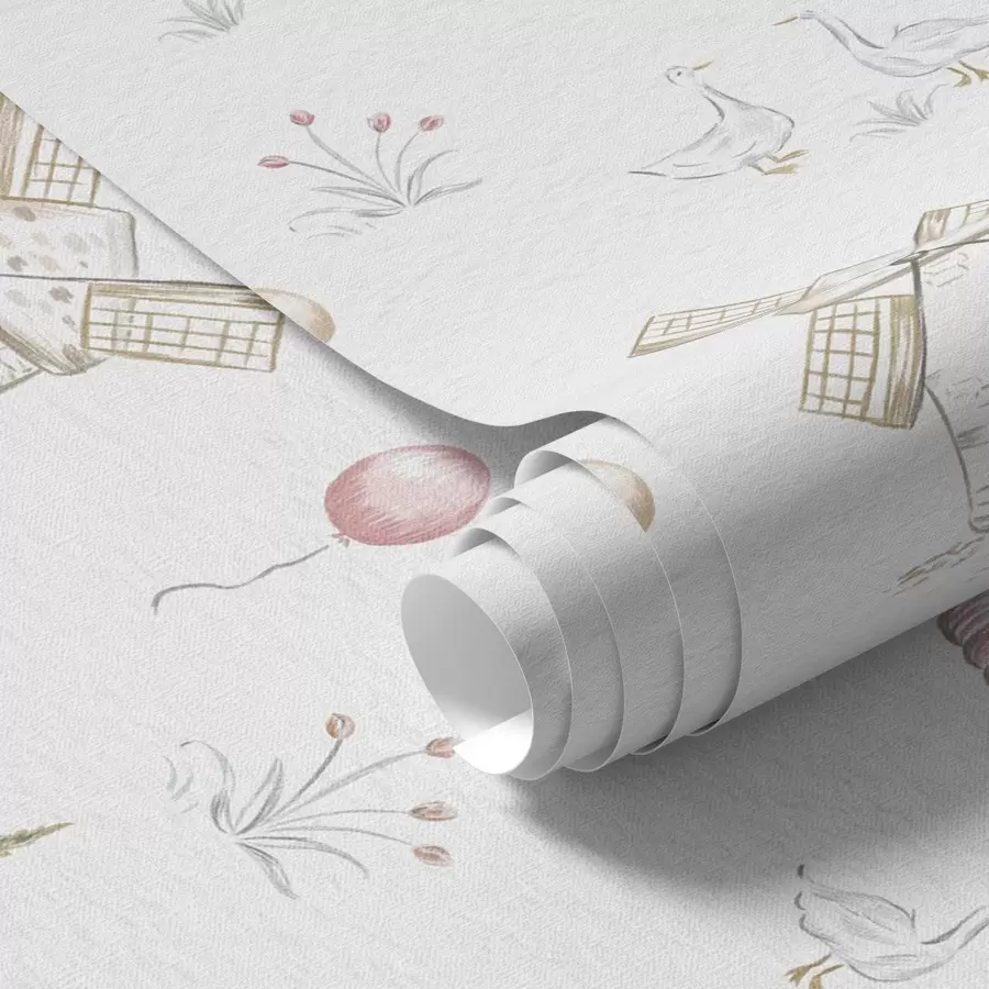 Fototapeedid Laste illustratsioonid: Koer, pardid, pallid, veski a00278