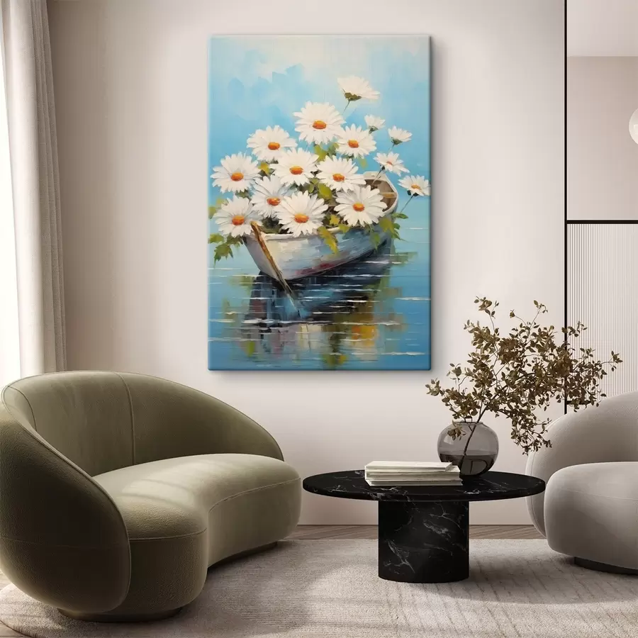 Pilt Daisies paadiga vee peal s44987