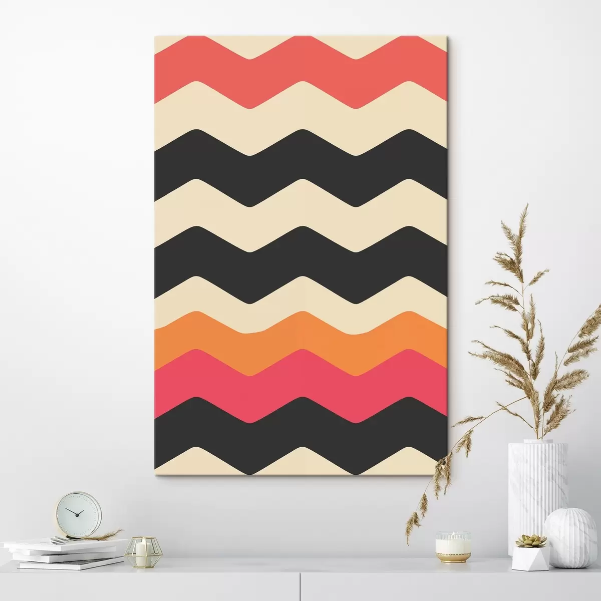 Pilt Geomeetriline muster laineliste triipudega s45004