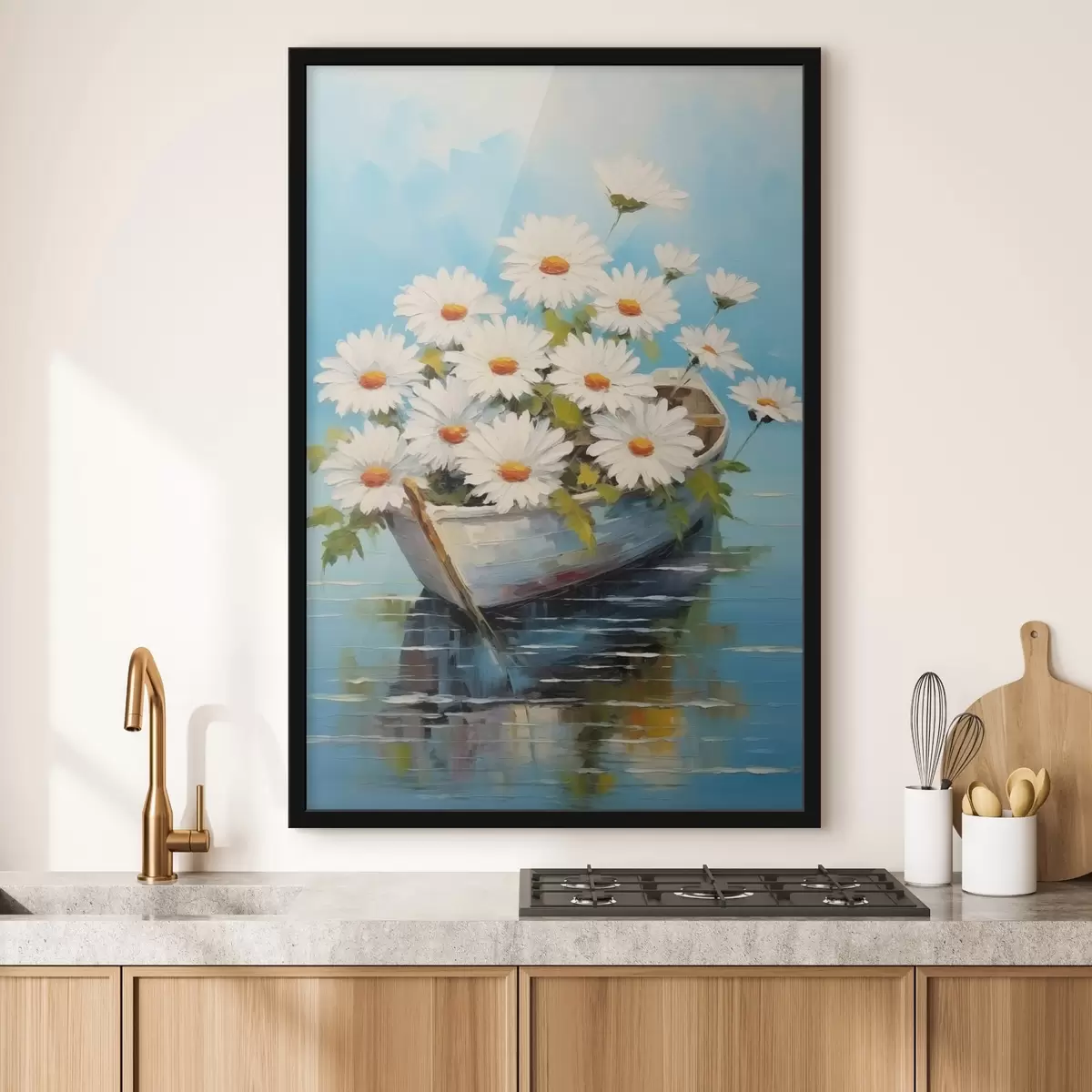 Plakat Daisies paadiga vee peal f44987