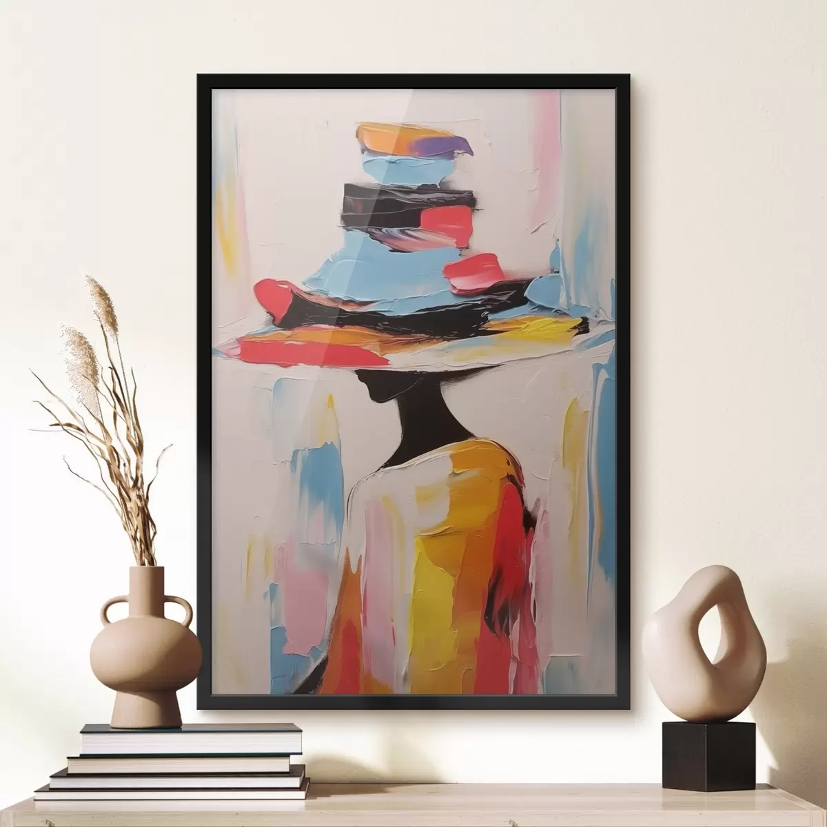 Plakat Naine laia mütsiga f44994