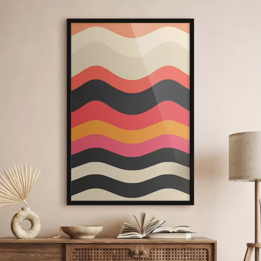 Fototapeedid Abstraktne laineline muster f45005