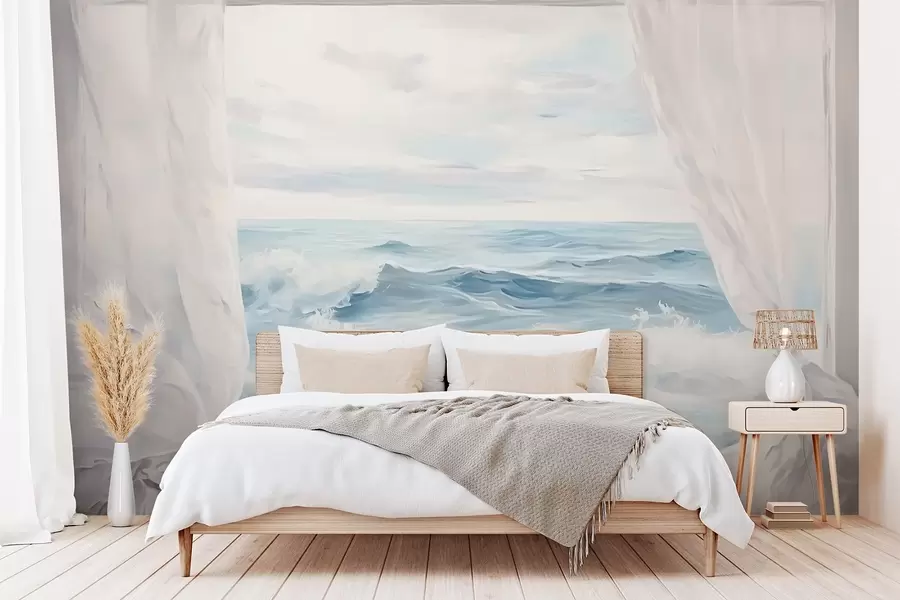 Fototapeedid Vaade aknast merele w04230