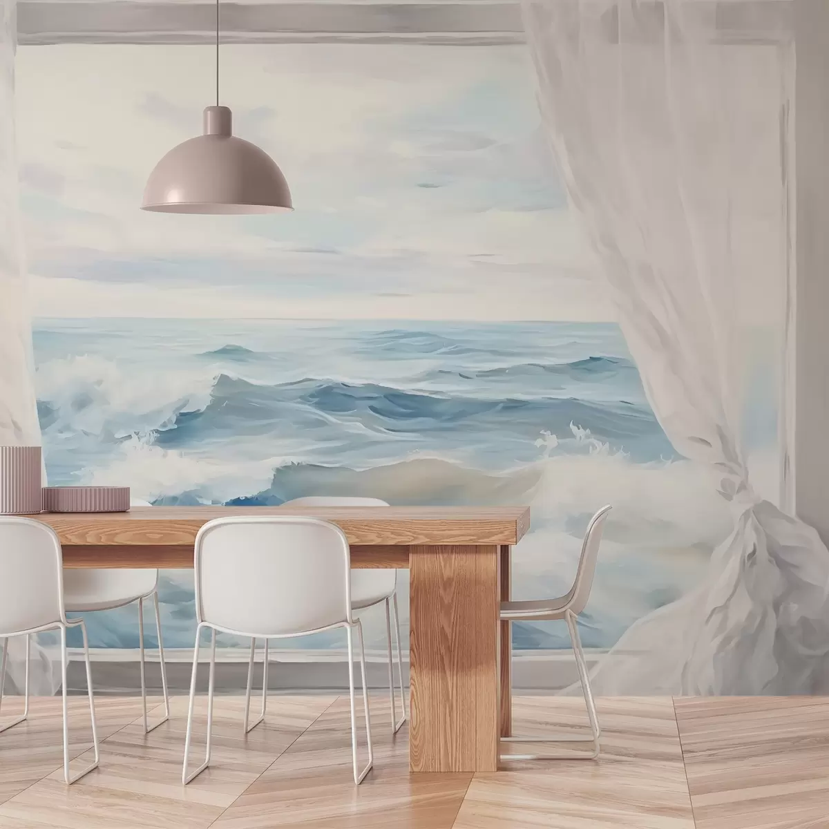 Fototapeedid Vaade aknast merele w04230