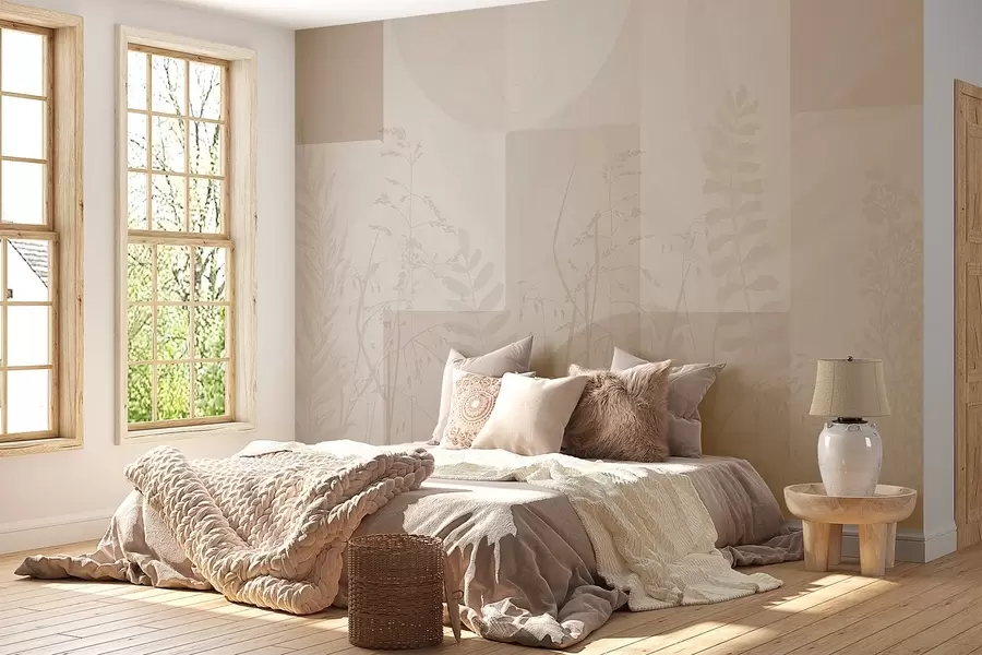 Fototapeedid Abstraktsioon taimedega, geomeetria w04240