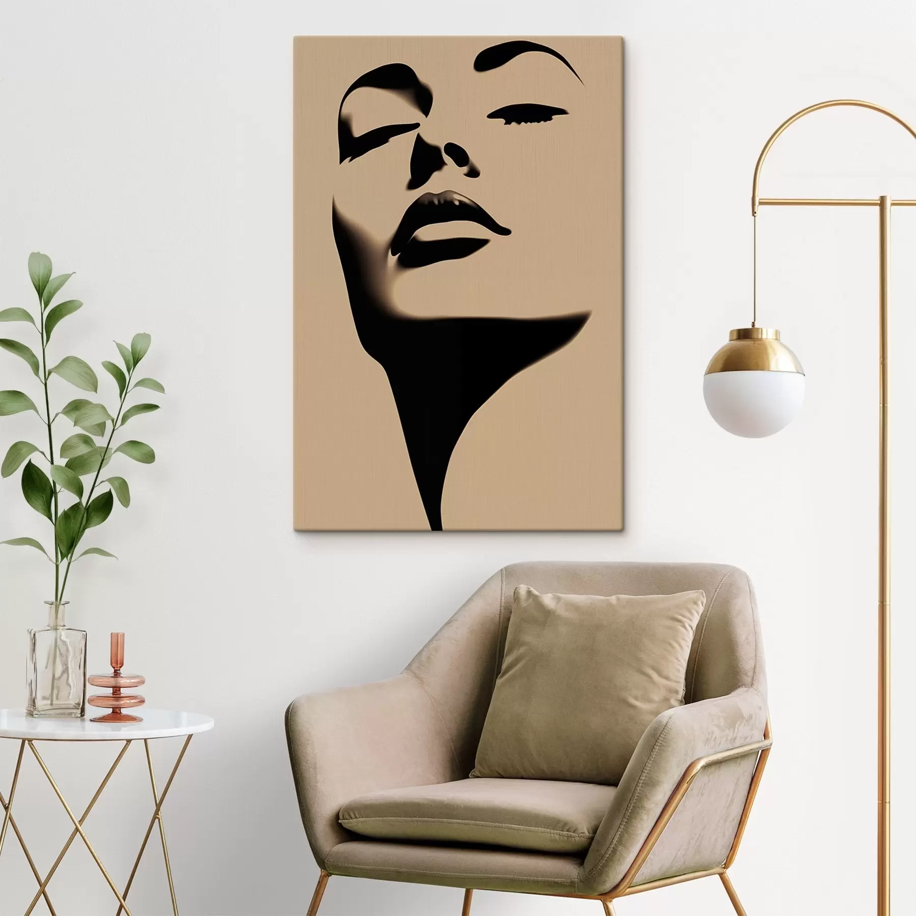 Pilt Naise näo siluett s45071