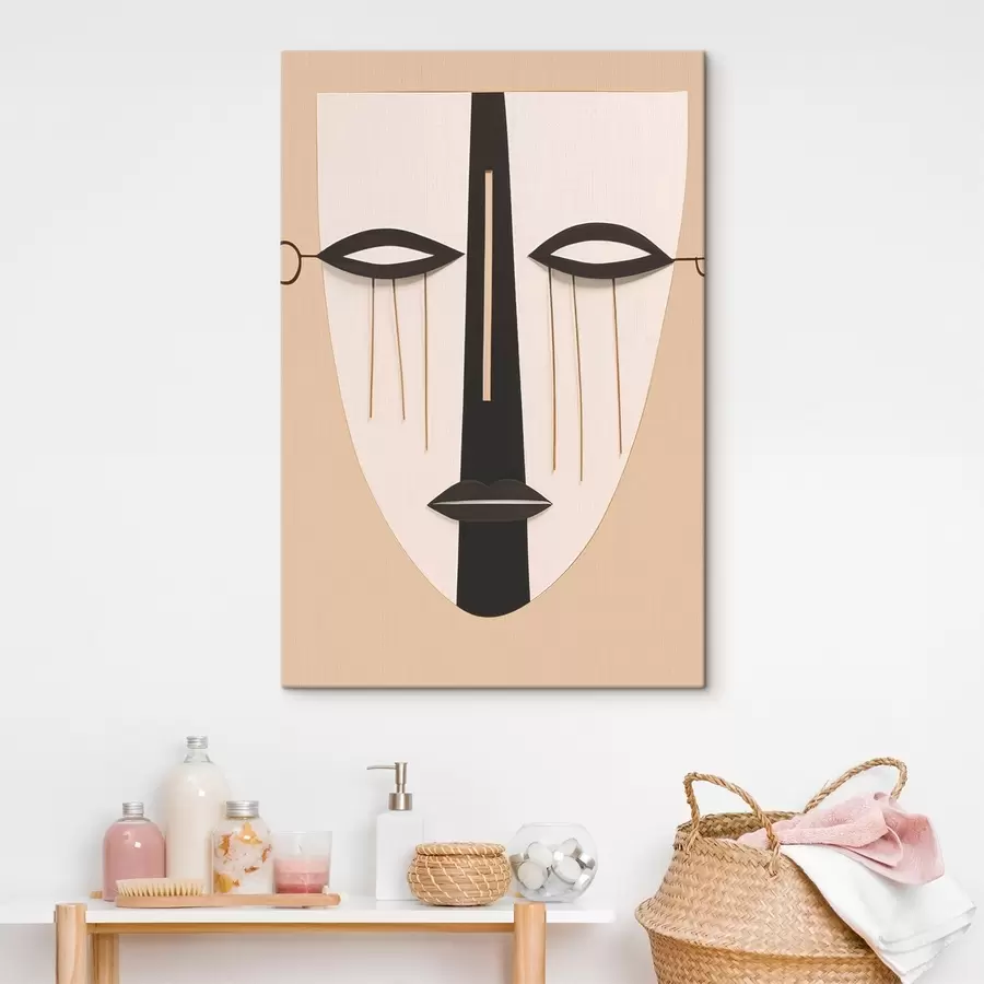 Pilt Geomeetriline abstraktne nägu s45083