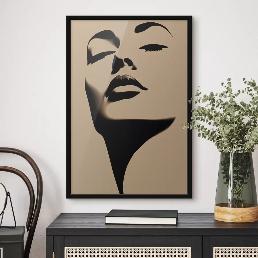 Fototapeedid Naise näo siluett f45071