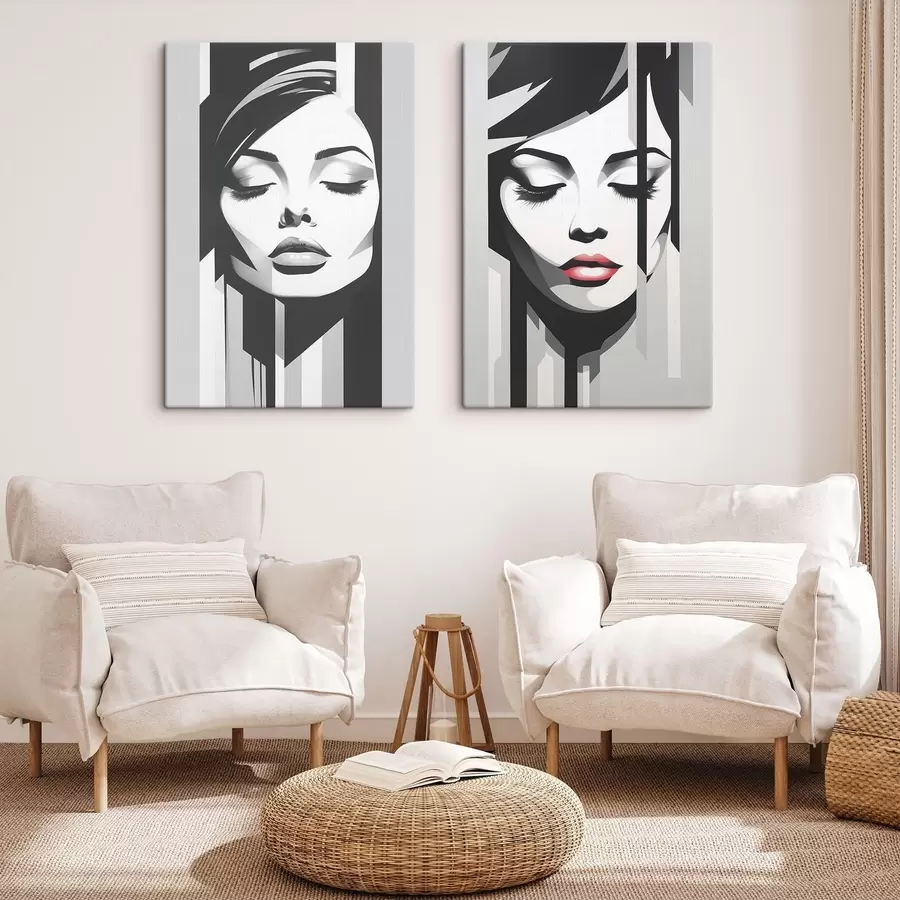 Pilt Naiste näo geomeetria m00496