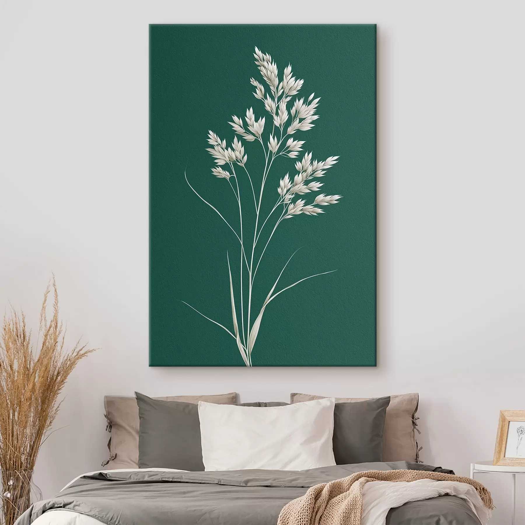 Pilt botaaniline, minimaalne, rohi, vars, roheline taust, looduslik, taim, korter, lame s45091