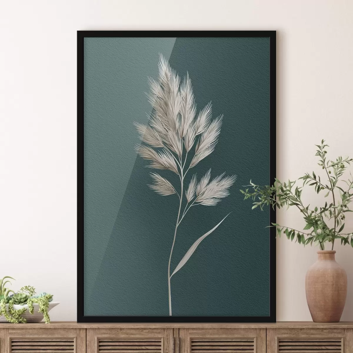 Plakat kuiv taim, siluett, orgaaniline, lehed, maitsetaimed, neutraalne, lihtne, tekstuur f45092