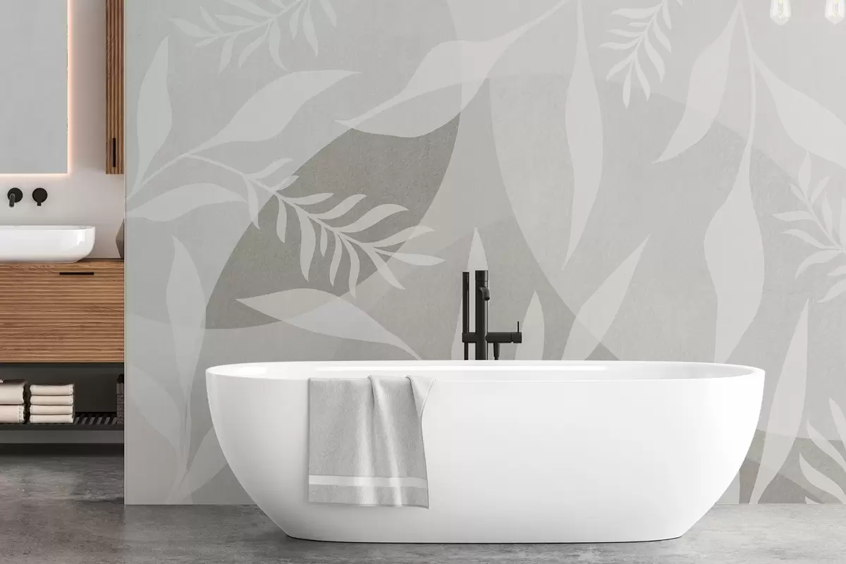 Fototapeedid Okste siluette abstraktsete ringide taustal w04270