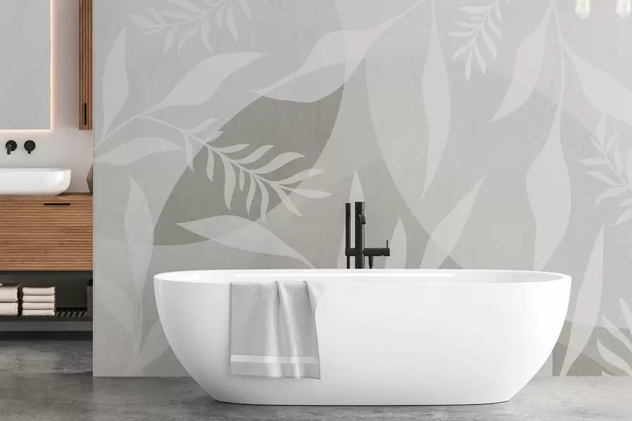 Fototapeedid Okste siluette abstraktsete ringide taustal w04270