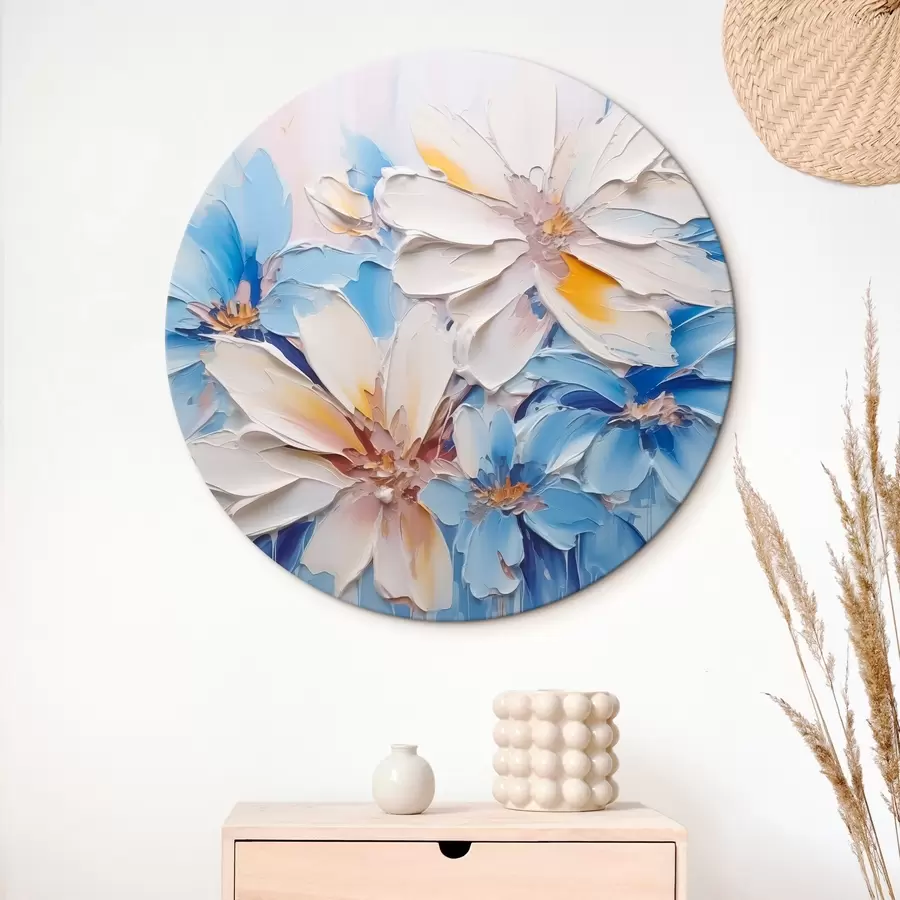 Pilt Lilled abstraktne imitatsioon pintslitõmbed r45115