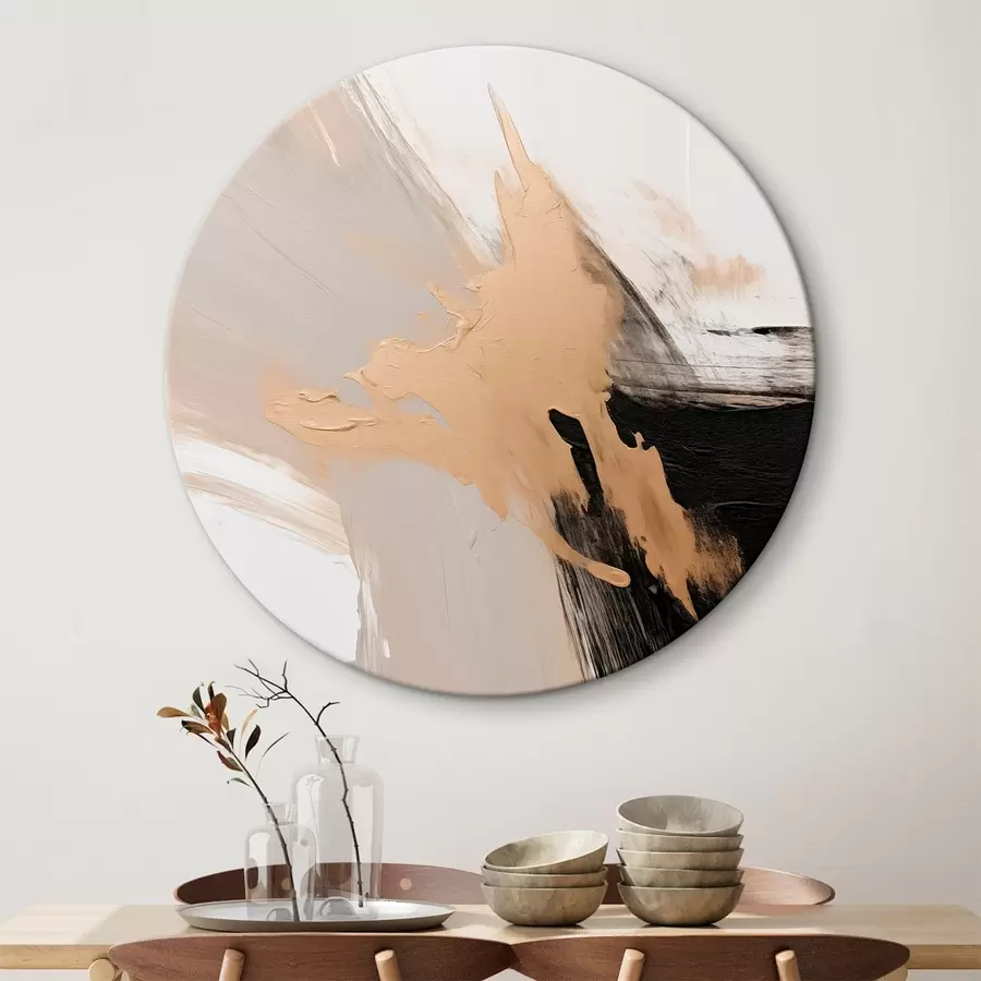 Pilt Dünaamiline abstraktsioon pintslitõmmete imitatsioon r45126