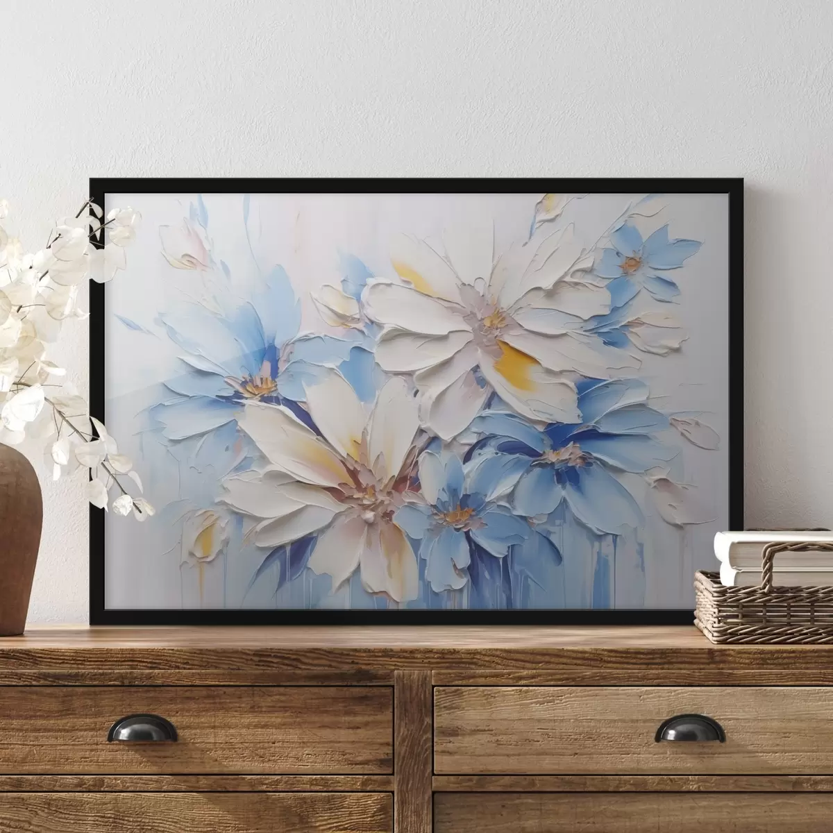 Plakat Lilled abstraktne imitatsioon pintslitõmbed f45115