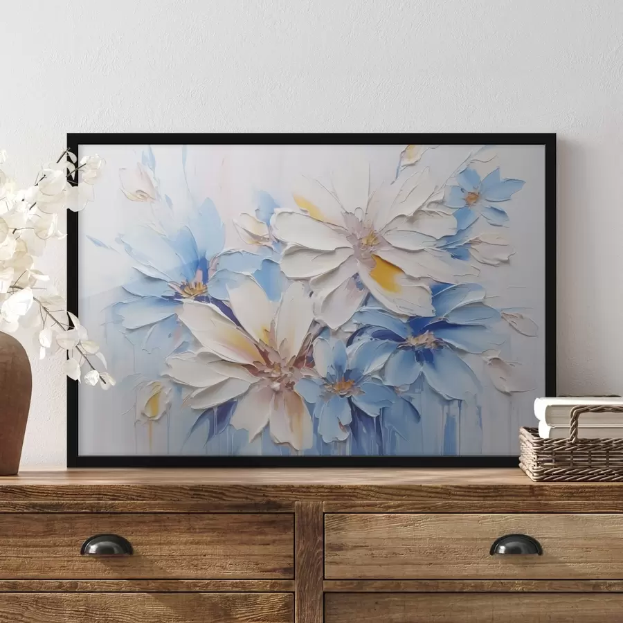 Fototapeedid Lilled abstraktne imitatsioon pintslitõmbed f45115